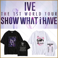 NS2 IVE 2024 World Tour Concert Loose Fit Summer T-Shirt - Featuring Wonyoung, Yujin, Gaeul, LIZ, Re