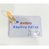 Math Flash Cards: Flat Building Formulas Math Flashcards Children's Math Educational Cards