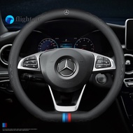 flightcar NEW item Car Steering Wheel Cover For Mercedes Benz AMG C200 W204 W213 W212 W211 W176 W246 W245 W205 W216 W215 W117 W203 Leather Absorb Sweat Accessories