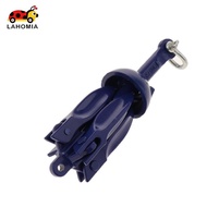 [lahomia] Blue Folding Grapnel Anchor, Folding Grapnel Anchor  1.5lb Kayak Anchor,