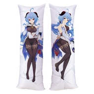 Anime Dakimakura Genshin Impact Ganyu Pillow Case Double Side Printed Hugging Body Case Pillow Cover