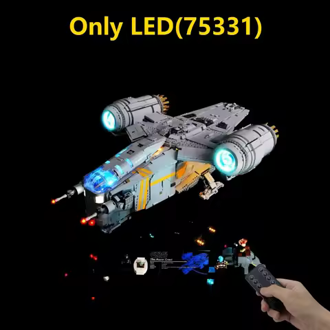 Led Lighting Kit For LEGO The Razor Crest 75331 building block bricks (only light no model)