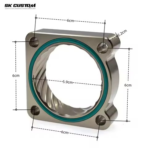 Throttle Body Spacer For Toyota Levin Corolla RAV4 1.6L 1ZR 1.8 2ZR 8ZR 2.0 3ZR Engine Al Alloy Vort