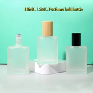 10ml 15ml transparent frosted square perfume sub bottle ball bottle Perfume glass essential oil ball