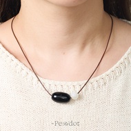 Gin necklace ( 2 gemstones ) - สร้อยหินแท้ งาน เงิน ความรัก