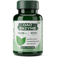 Enzim DAO – Penyekat Histamin DAO untuk Wanita & Lelaki Enzim Pencernaan Diamine Oxidase 30000 HDU u