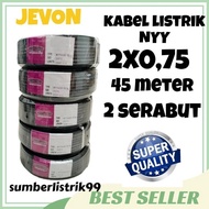 Jevon NYY 2x0.75 Audio Power Cable, 45 meters, 2 thick & strong strands Good quality DiM