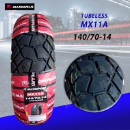 Maximplus Tubeless Tires for Yamaha Aerox ( 110/80-14 140/70-14 1set ) Front and Rear Tires Free Kob