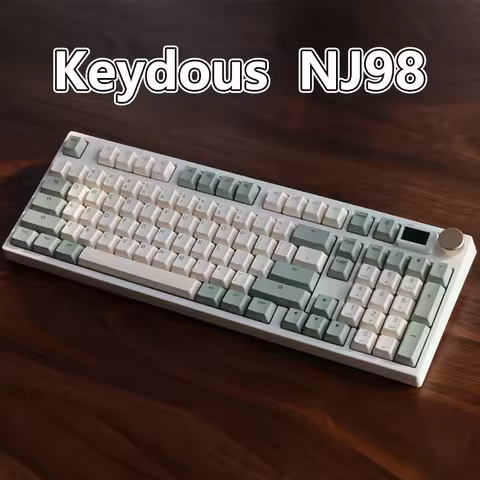 Keydous NJ98 mechanical keyboard Bluetooth wireless hot-swappable 98 keys game keyboard 8000mAh resp