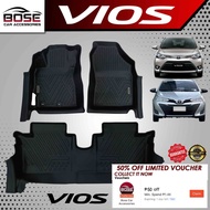 TPE / 5D / 5D Diamond Deep Dish Mat Toyota Vios Gen4 Aug 2018 - 2023 Model / TPE for Yaris 2014 - ON