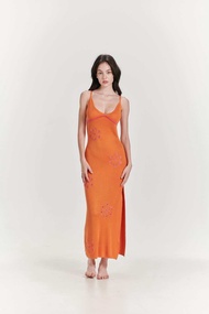 Hawaiian Knit Dress เดรสยาว ผ้า knit