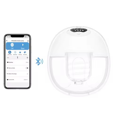 OEM Extractor De Leche Customize BPA Free Ultra Mighty LCD Display Wireless Portable Bluetooth Weara