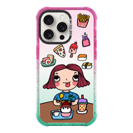 HI-SHIELD Stylish เคสใสกันกระแทก iPhone รุ่น Enjoy Eating Girl [เคส iPhone15][เคส iPhone14][เคส iPho