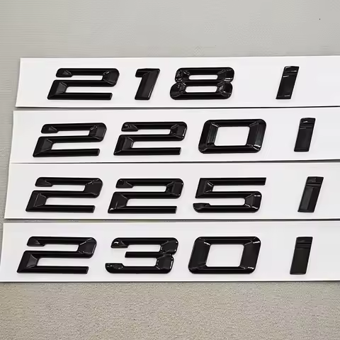3D ABS Car Letters Rear Trunk Badge Logo 218i 220i 230i Sticker Emblem Decals For BMW F22 F23 218i 2