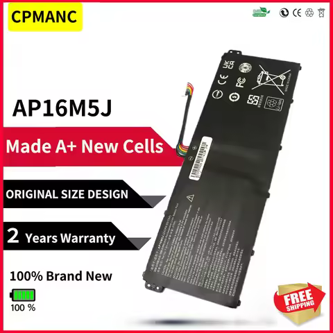 CPMANC AP16M5J Laptop Battery For ACER Extensa 15 N19C1 Aspire 3 A315-54 56-594W A315-22 41-R7SB 42-