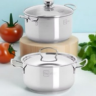 [Fivestar] - 3-Bottom Pot with 430 Stainless Steel Body