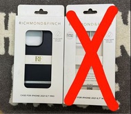全新 RICHMOND& FINCH Case 手機殼 黑色 (For iPhone 13 Pro)