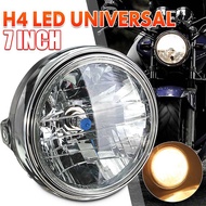 Universal 7Inches 12V Motorcycle Round Headlight Head Lamp for HONDA Hornet CB400 CB500 CB600 CB1300 VTR250 CB250 VTEC400 CB VTEC 400