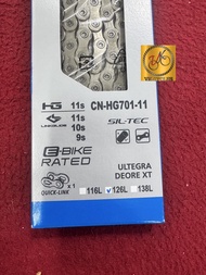 [GENUINE] SHIMANO ULTEGRA R8000 CN-HG701 HG701 STEPS E6000 11-Speed 10-Speed Narrow E-BIKE Chain Qui