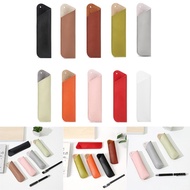 DO Pen Protective Sleeve Cover for Ballpoint Pen Packaging Pencil Storage Bag PU Leather Pen Case Ho