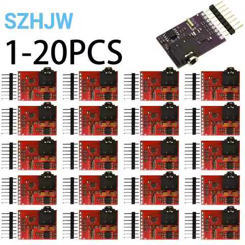 1-20PCS Si4703 FM Radio Tuner Module with Stereo Amp & Headphone Jack for Arduino for ESP32 I2C