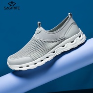 รองเท้าผ้าใบ SAGYRITE สำหรับผู้ชายผู้หญิงระบายอากาศได้รองเท้าลำลองเล่นกีฬาตาข่ายกลวงขนาดใหญ่รองเท้ากลางแจ้งลุยน้ำ