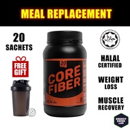 (Free Shaker) BS Nutrition Core Fiber 20 Sachets HALAL, Meal Replacement, Better Satiety, High Fibre, Weight Management