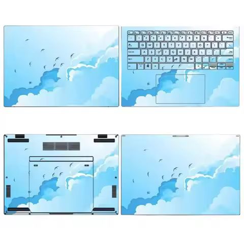 Pre-Cut Anti Scratch Vinyl Sticker Skin Protector for ASUS Zenbook Duo (2024) UX8406 UX8406M/14 UX84