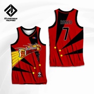 SAN MIGUEL BEERMEN RED ROMEO PEREZ FAJARDO ROSS CABAGNOT SANTOS PBA FULL SUBLIMATED JERSEY