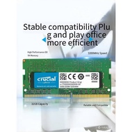Crucial 16GB DDR4 3200MHz CL221.2V Non-ECC SODIMM NotebookMemoryCT16G4SFRA32A(3Yrs Crucial Warranty)