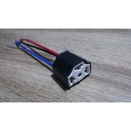 H4/9003 Ceramic Headlight Socket Heat Resistant Covered With Waterproof Rubber