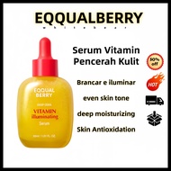 1.15 【EQQUALBERRY】Serum Vitamin Pencerah Kulit 30ml/Brancar e iluminar/even skin tone/deep moisturiz