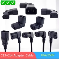 IEC 320 C13 Female C14 Male PDU Angle Wire C13 Adapter