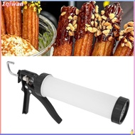 1qiwan-my Naroote Maker Machine with Piping Bag Churros Tips Multifunctional Manual Press Discs for 