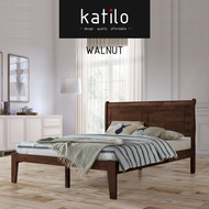 RETRO Solid Wood Bed / Queen Bed / Bed Frame / Bedroom Furniture / Katil Kayu / DESIGN . QUALITY by katilo furniture