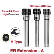 | C-8-10-12-16-20-25-mm ER-8-11-16-20-A Straight Shank Extension Mini Collet Chuck