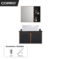 Corro Bathroom Stainless Steel Basin Cabinet With Mirror CBC 6663-60-C/CBC 77002-60-M