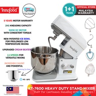 (OFFICIAL STORE) Innofood KT-7600 Heavy Duty Professional 7.0 Litres (7L) Stand Mixer (Ice Bowl Vers