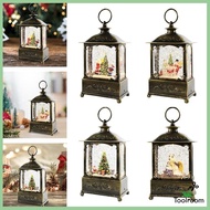 [ Glittering Christmas Music Box Lantern Rotating Christmas Scene Hanging Night Light Toy for Wedding Decoration Kids Girls Gift