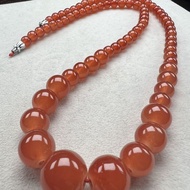 Red Necklace Ice Bottom Spinach Green Necklace Clavicle Men Women Necklace Hanging Beads Jewelry Tow
