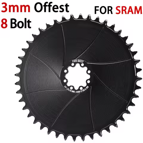 3mm Offset 8 bolt Chainring Narrow Wide Teeth Bicycle plato For SRAM FORCE ETAP AXS 12s RED Mtb Road