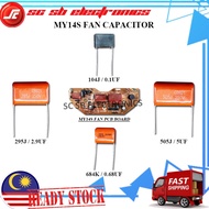 PANASONIC KDK CEILING FAN MY14S FAN CAPACITOR / FAN CONDENSER 0.1UF 2.9UF 0.68UF 5UF / 104J 295J 684