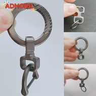 ADMORE EDC Keychain, Universal 360° Rotatable Titanium Ultra-light Keyring,  Mini Portable Car Key R
