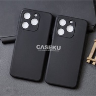 Itel A50 Itel A60S Itel A70 Itel A80 Softcase Macaron Square Black / Case Square Edge Case Itel A50 