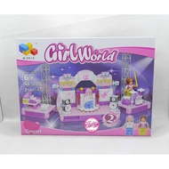 Brick Girlworld Contents 216 Pcs