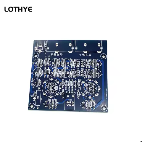 6J1 Tube Fever Pre Amplifier Preamp AMP Headphone Buffer DIY Kit Module Stereo Potentiometer 12V Sep