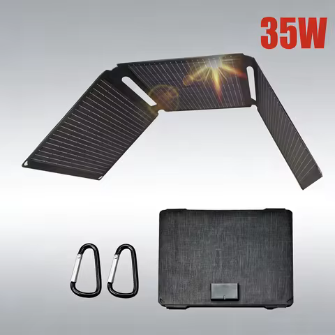 35W Portable Foldable Solar Panel,USB-B PD 35 W Solar Module , Type Max solar Charger, Lightweight &