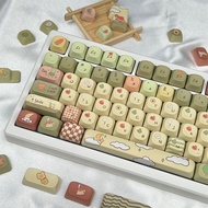 Bear Forest Keycaps MOA / Cherry Profile 120+ Keys PBT Dye Sublimation Aula F75 F99 RK100 Mechanical