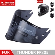 Original LS2 THUNDER FF805 Motorcycle Helmet Visor Ls2 Ff805 lens Transparent Chrome Red Extra Shiel