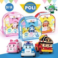 ╭＊正版 波力積木~POLI益智積木~羅伊背包積木~52pcs~兒童積木玩具